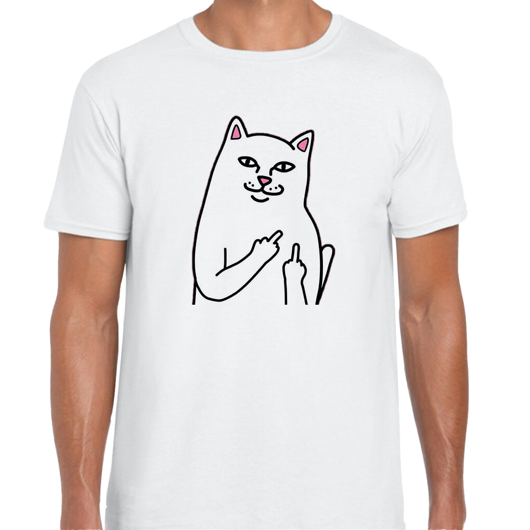 Ropa: Playera Unisex ripndip, gato, gracioso, personaje, dedo Humor Ilustracion