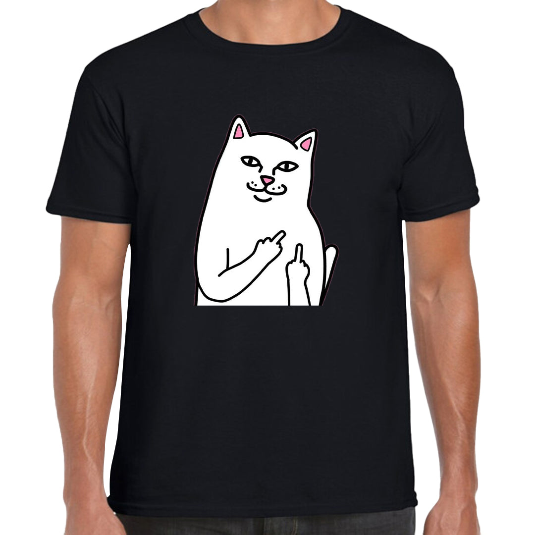 Ropa: Playera Unisex ripndip, gato, gracioso, personaje, dedo Humor Ilustracion