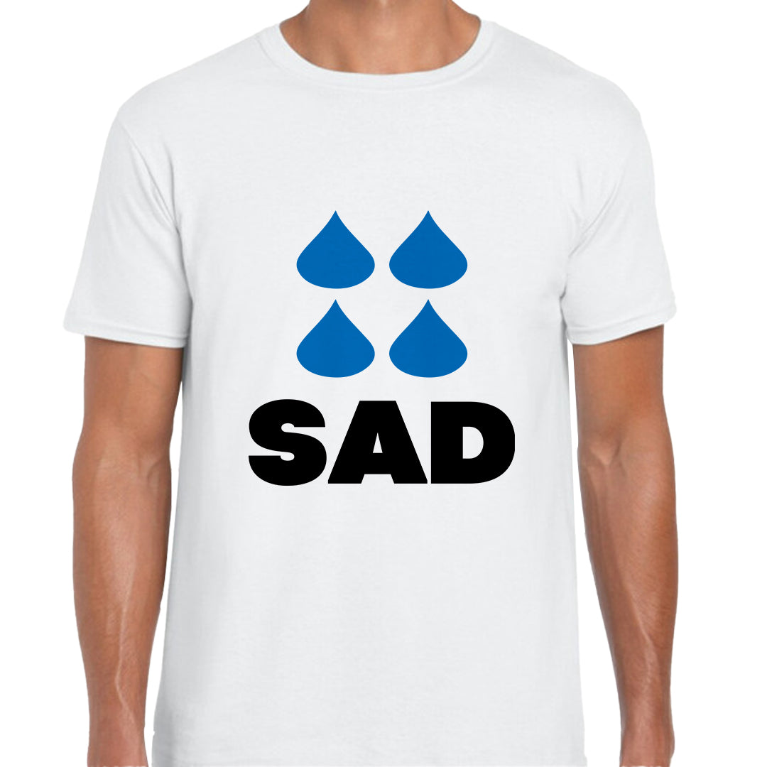 Ropa: Playera Unisex Sat, sad, hacienda, humor, gracioso Humor Ilustracion