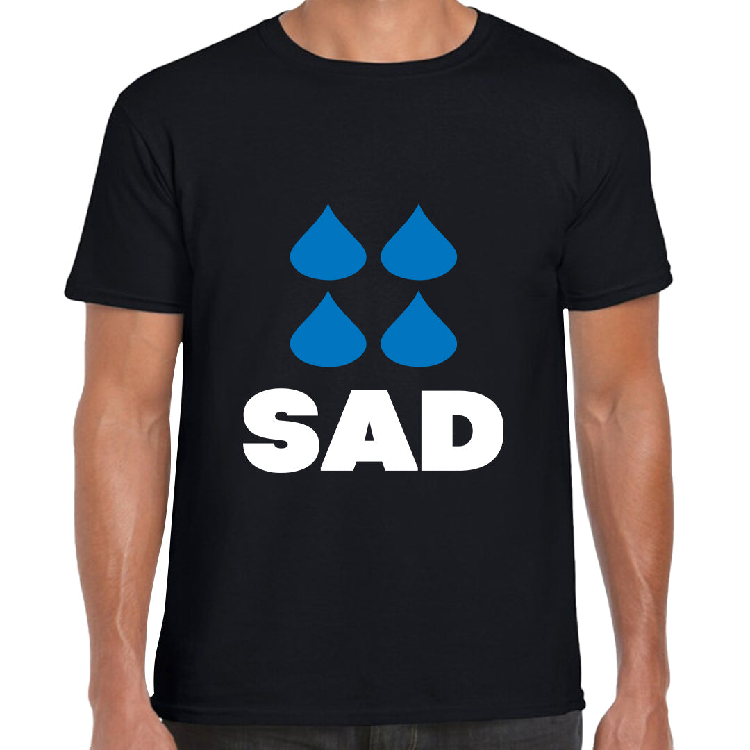 Ropa: Playera Unisex Sat, sad, hacienda, humor, gracioso Humor Ilustracion