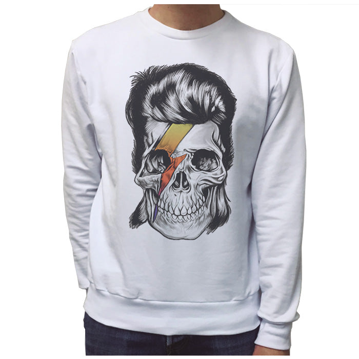 Ropa: Sudadera Unisex David Bowie Calaca y más playeras de rock  Música Personajes