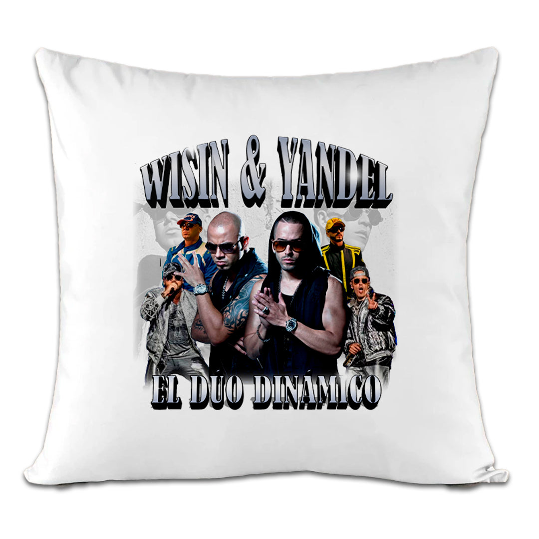 Accesorios: Cojín Decorativo diseño de wisin y yandel, regueeton, musica TV y Cine Humor