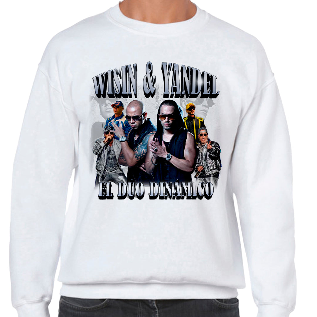 Ropa: Sudadera Unisex diseño de wisin y yandel, regueeton, musica TV y Cine Humor