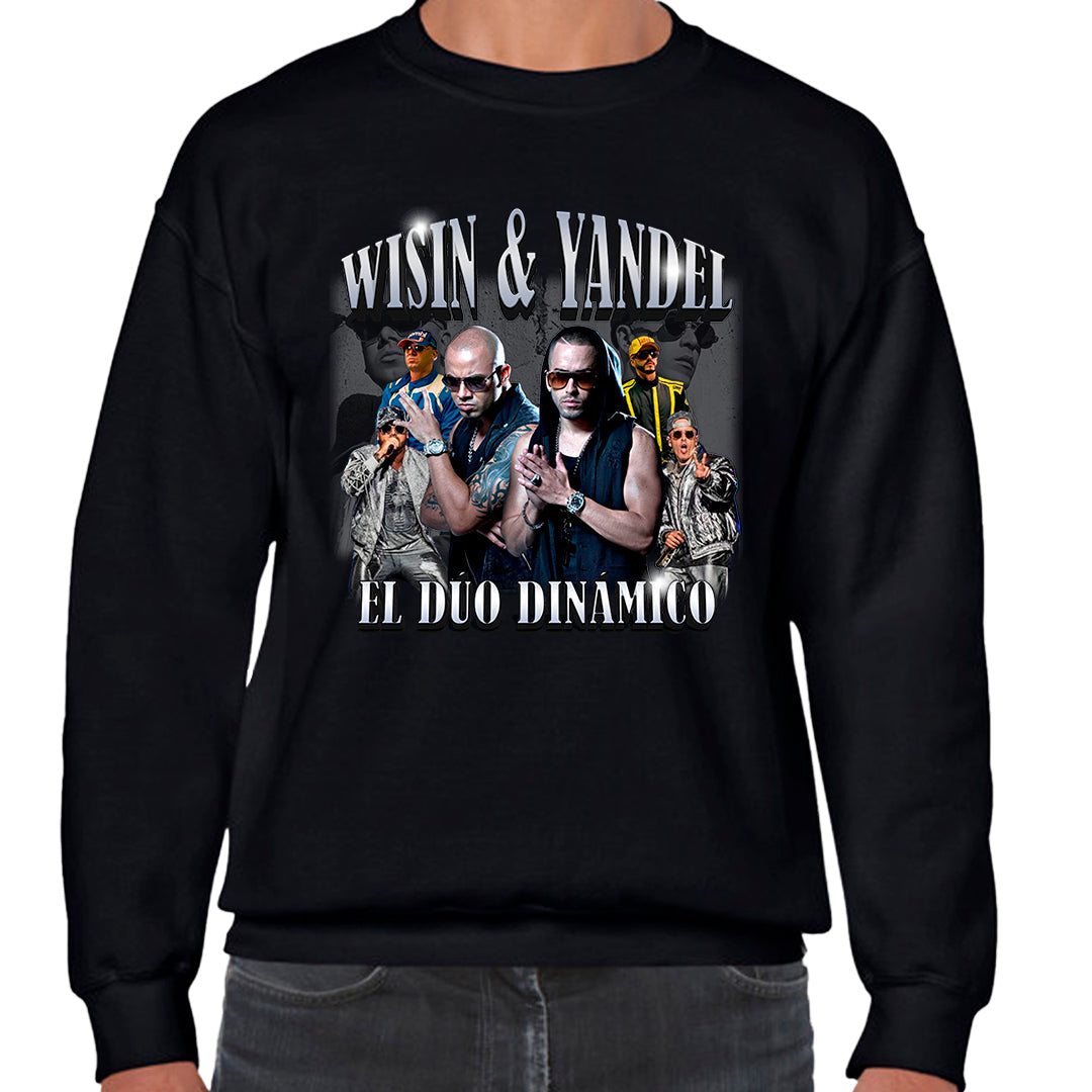 Ropa: Sudadera Unisex diseño de wisin y yandel, regueeton, musica TV y Cine Humor