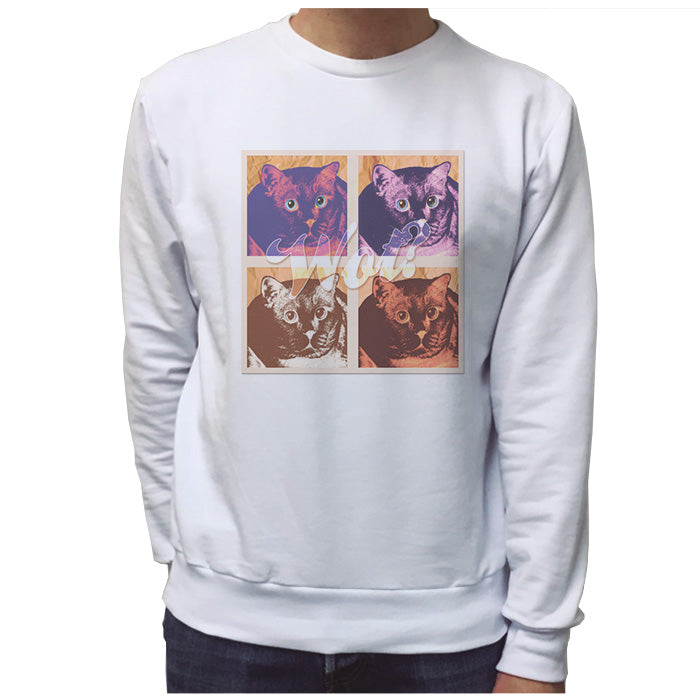 Ropa: Sudadera Unisex Gato lindo Cute Animales