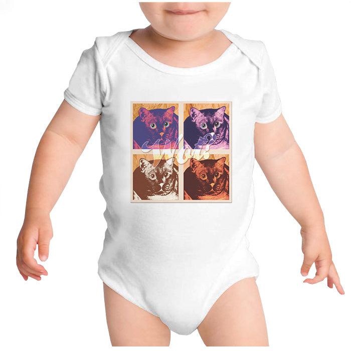 Ropa: Pañalero Body Bebé Gato lindo Cute Animales