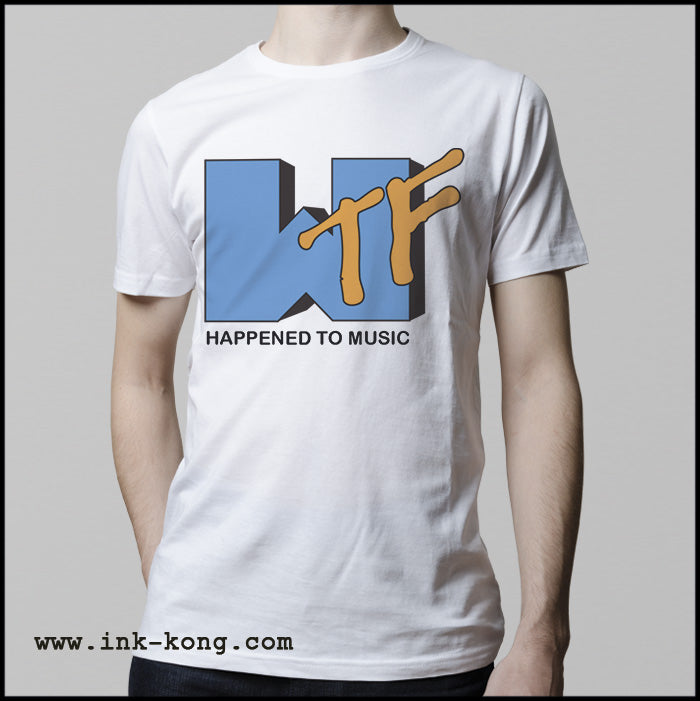 Ropa: Playera Unisex Mtv WTF Y más playeras chistosas Música Humor