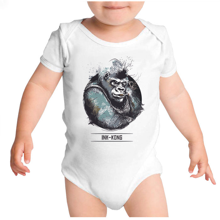 Ropa: Pañalero Body Bebé Ink Kong Animales Moda