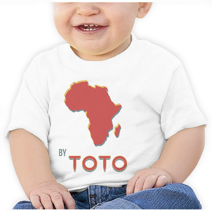 Ropa: Playera Bebé Diseños de Toto, música de los 80s, leyendas musicales, Africa en México Ilustración Moda