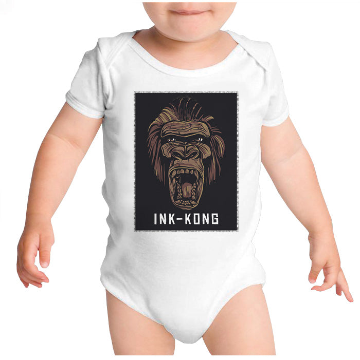 Ropa: Pañalero Body Bebé Mono Ink Kong Animales Personajes
