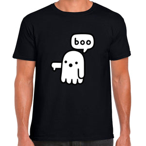Ropa: Playera Unisex diseño de fantasma, buu, ilustracion, miedo, terror, cute Ilustracion Humor