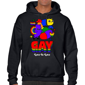 Ropa: Hoodie Unisex diseños de playeras lgbt, pride, orgullo, gay, lesbianas Pride LGBT
