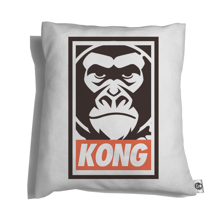 Accesorios: Cojín Decorativo Ink-Kong (Obey Style) Moda Ilustración