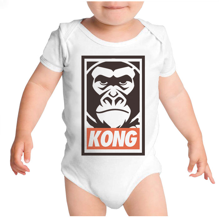 Ropa: Pañalero Body Bebé Ink-Kong (Obey Style) Moda Ilustración