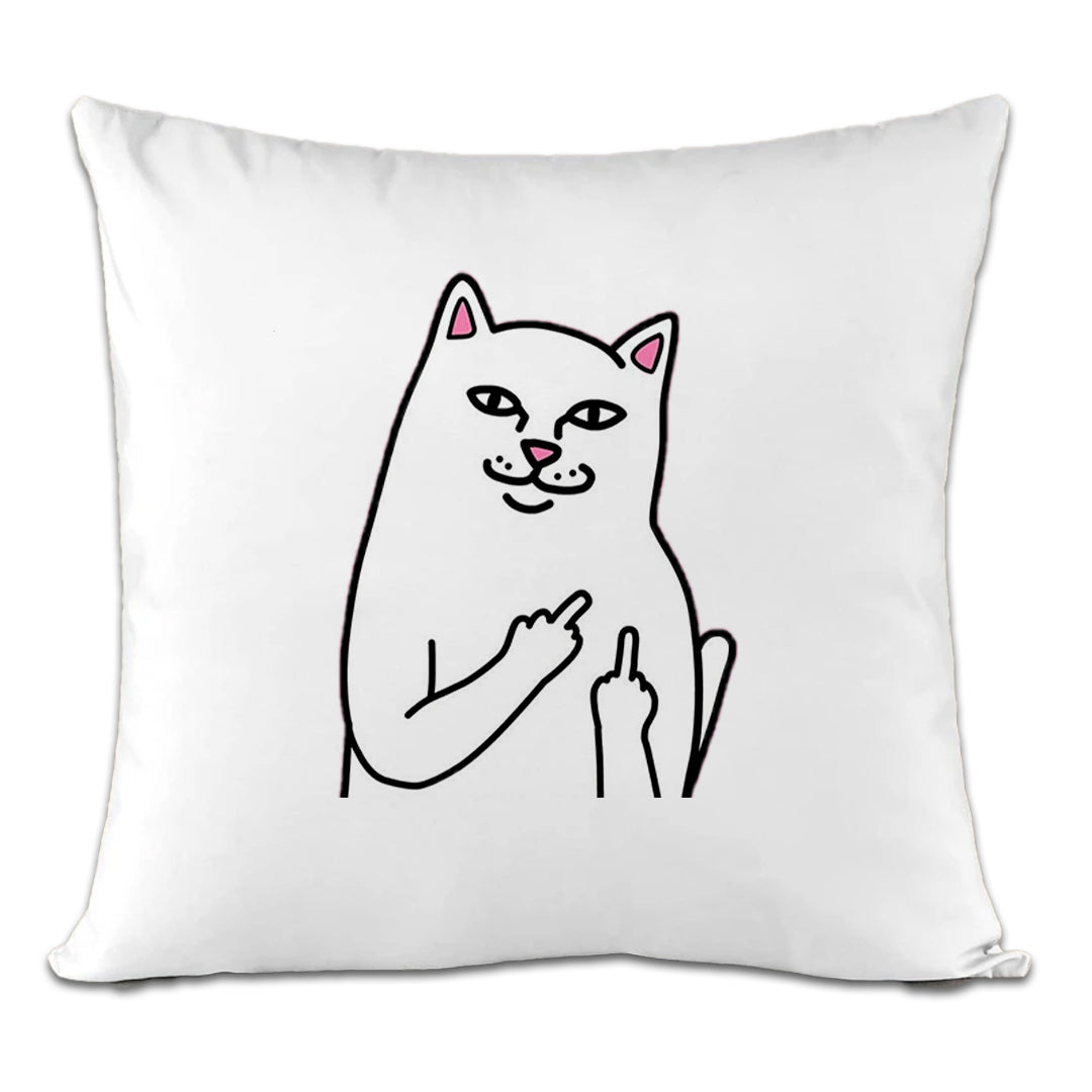 Accesorios: Cojín Decorativo ripndip, gato, gracioso, personaje, dedo Humor Ilustracion