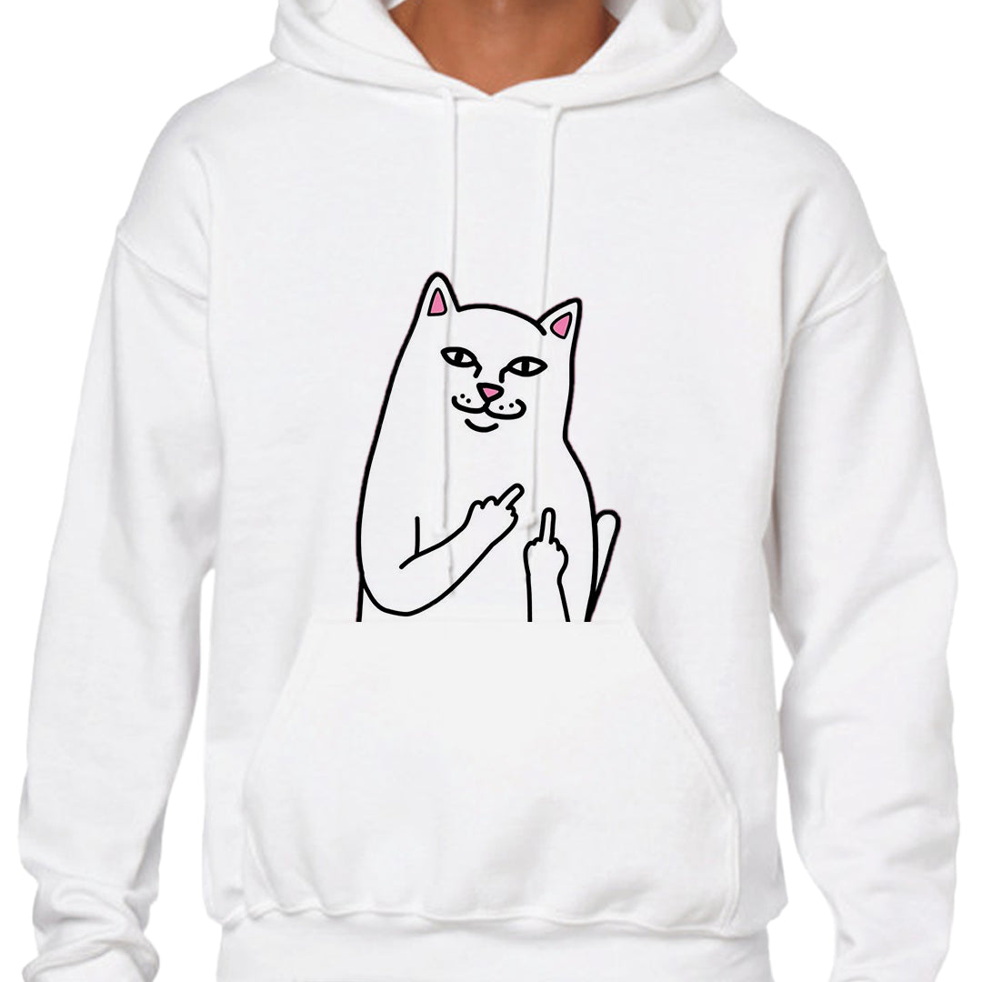 Ropa: Hoodie Unisex ripndip, gato, gracioso, personaje, dedo Humor Ilustracion
